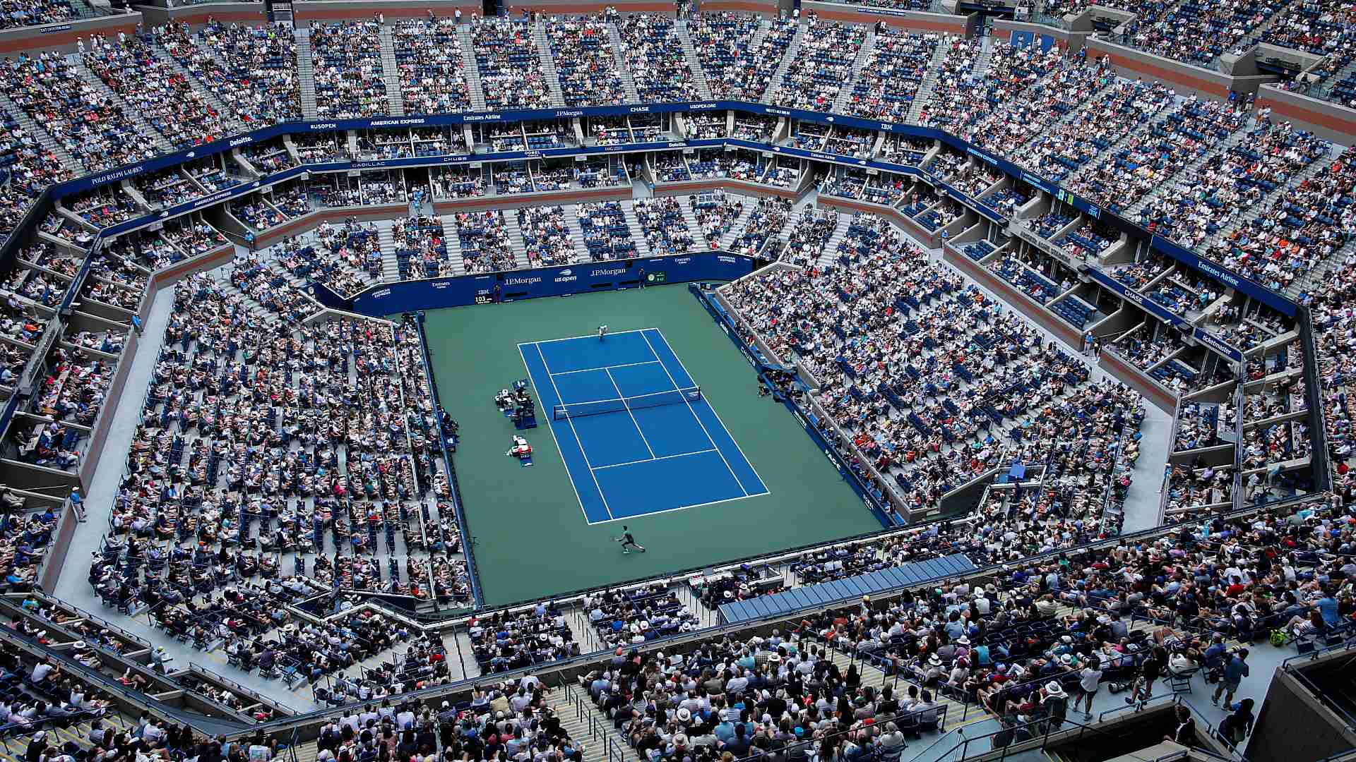 Artur Es stadion na US Openu u Njujorku iz vazduha