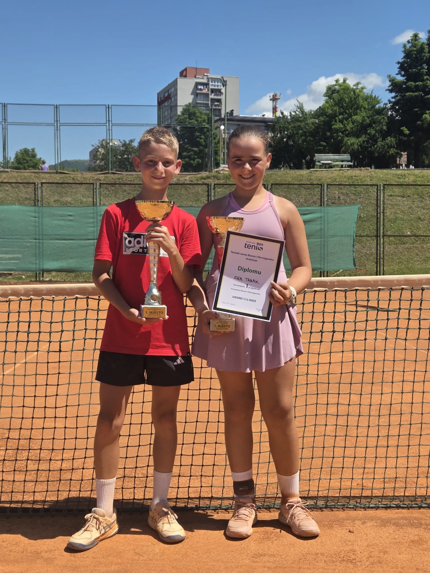 Leo Mihalj i Ena Tabak — prvaci BiH U12 2026.
