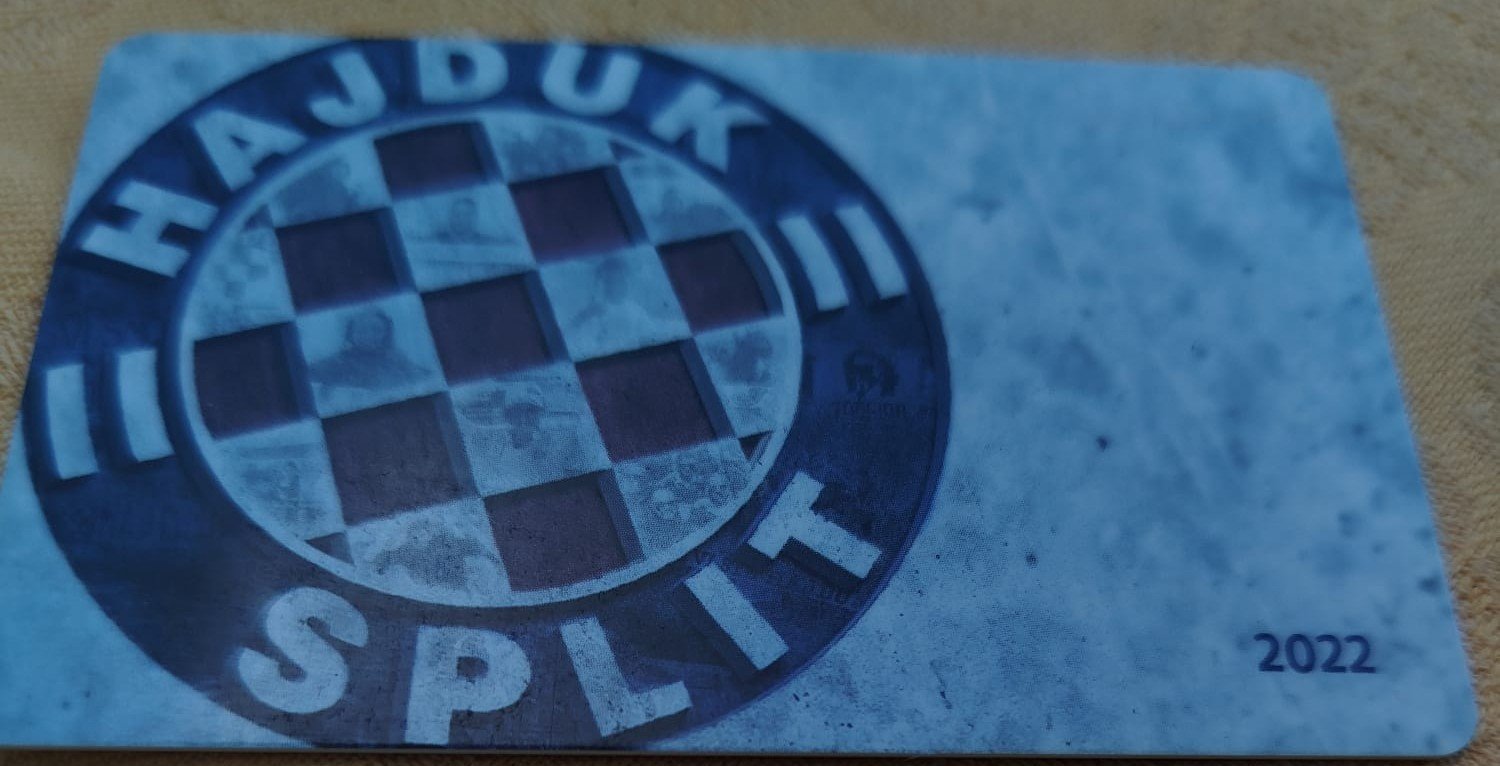 Članska kartica Hajduka Split, 2022.